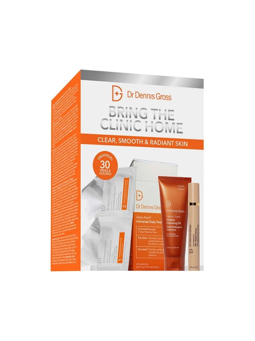 Dr Dennis Gross Bring The Clinic Home Universal Skin Care Set! Brand New!